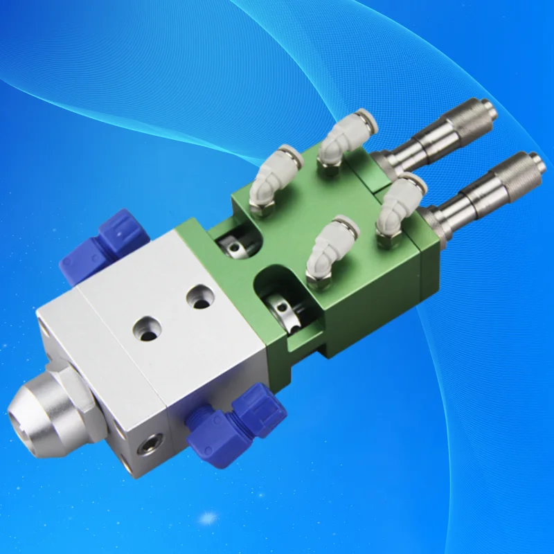 High Quality New AB Dispensing Valve Fuselage Piston With Micrometer Trim Out Liquid Dispenser Two Component Pneumatic Valve