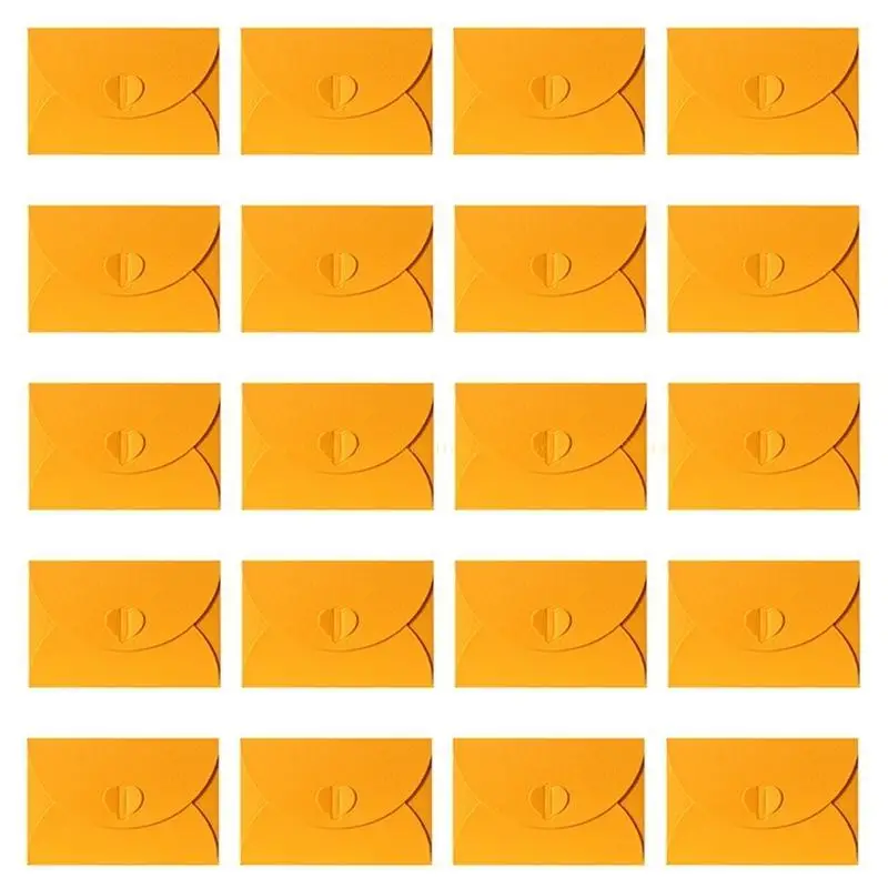 20PCS Small Envelopes Solid Color Envelopes Glitter Envelopes for Wedding Party