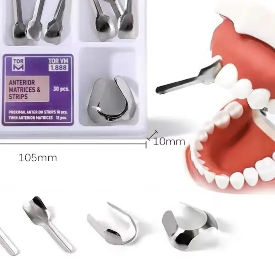 Dental Proximal Anterior Strips Dentistry Restoration Materials Large Small Twin Anterior Matrices Matrix Systems Dental Matrix