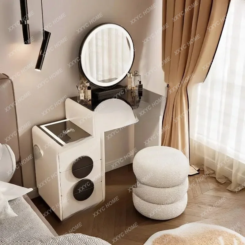 L Sturdy Decorations Vanity Desk Chair Luxury Girl Wood Bedside Vanity Desk Cabinet Cute Modern