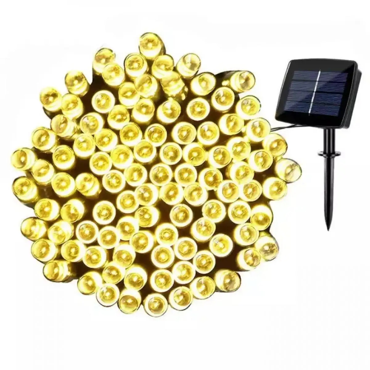 100 LED-Solar-Lichterkette, wasserdicht, für den Außenbereich, Girlande, Straßenlaterne, Fee, Weihnachtsfeier, Gartendekoration, XDC-01