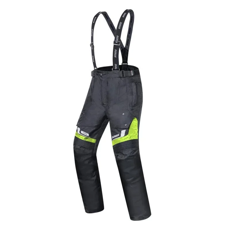 DUHAN Waterproof Motorcycle Pants Men Cotton Suspender Trousers Motocross Braces Off-Road Racing Trousers with Braces