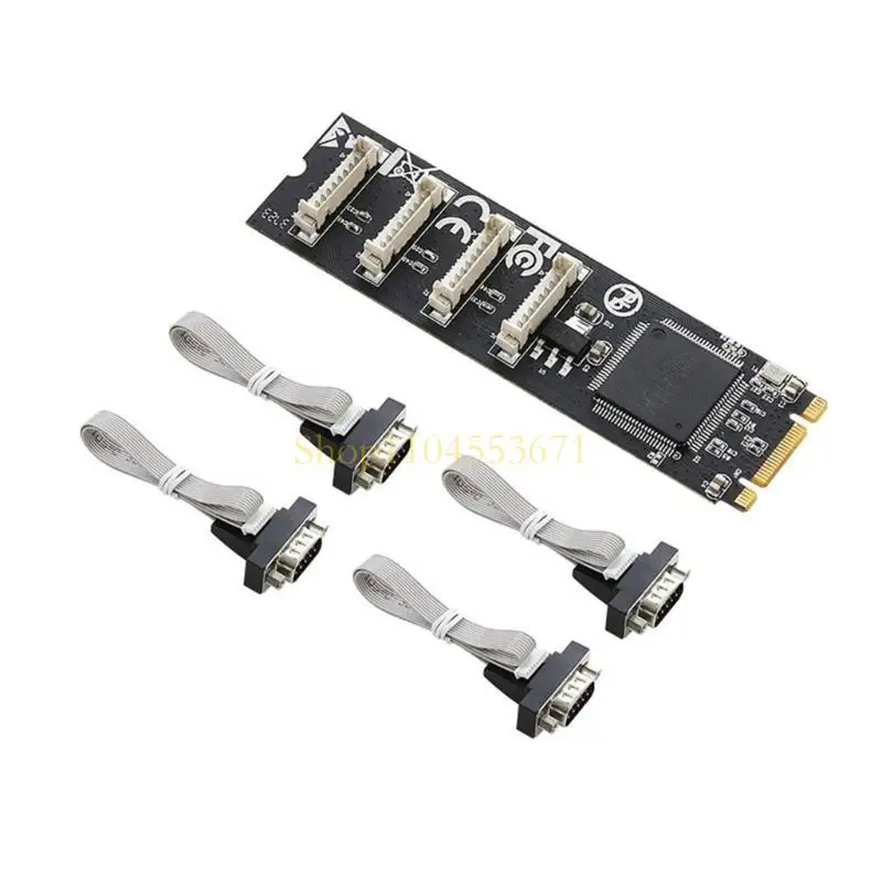 

Best Seller 4 Port RS232 M.2 B+M Industrial Serial Expansion Card WCH384 Chip