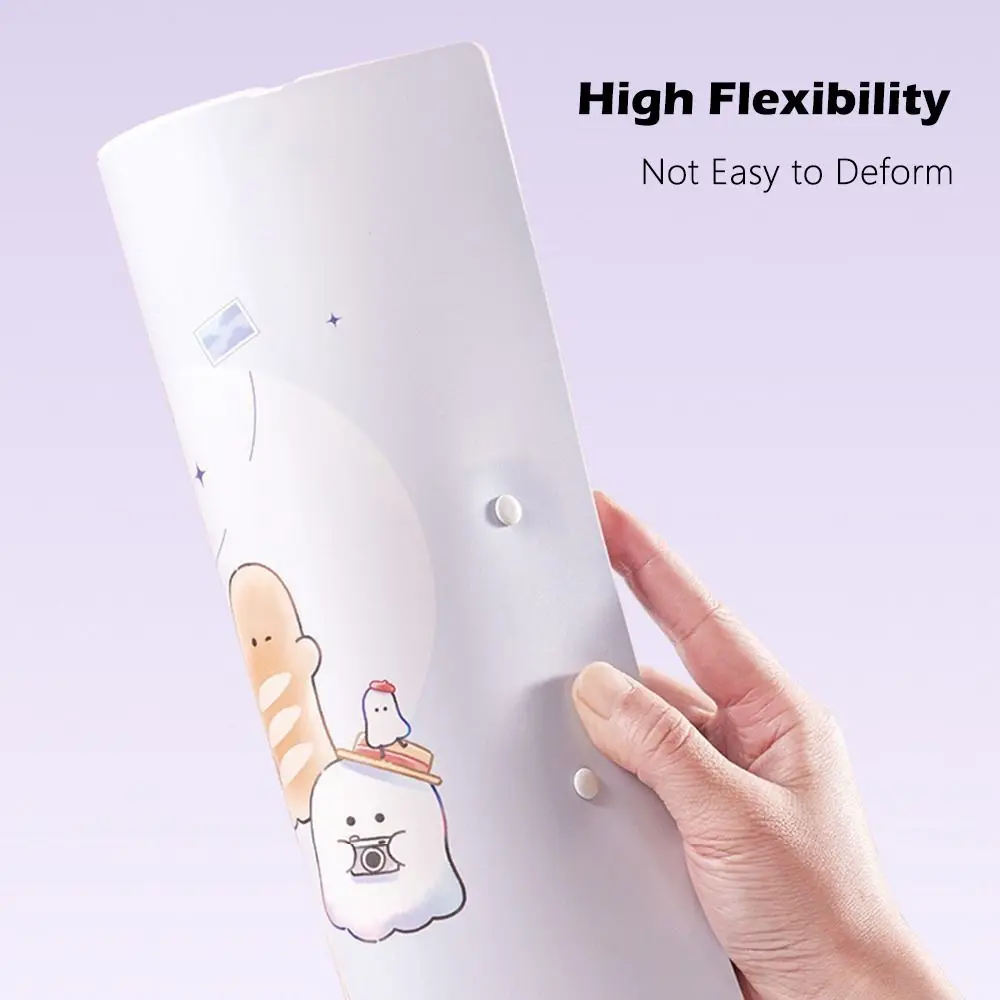 Gifts Random 1pc Foldable Folders Large Capacity Plastic Material Test Papers Organizer Transparent File Contract Folders File