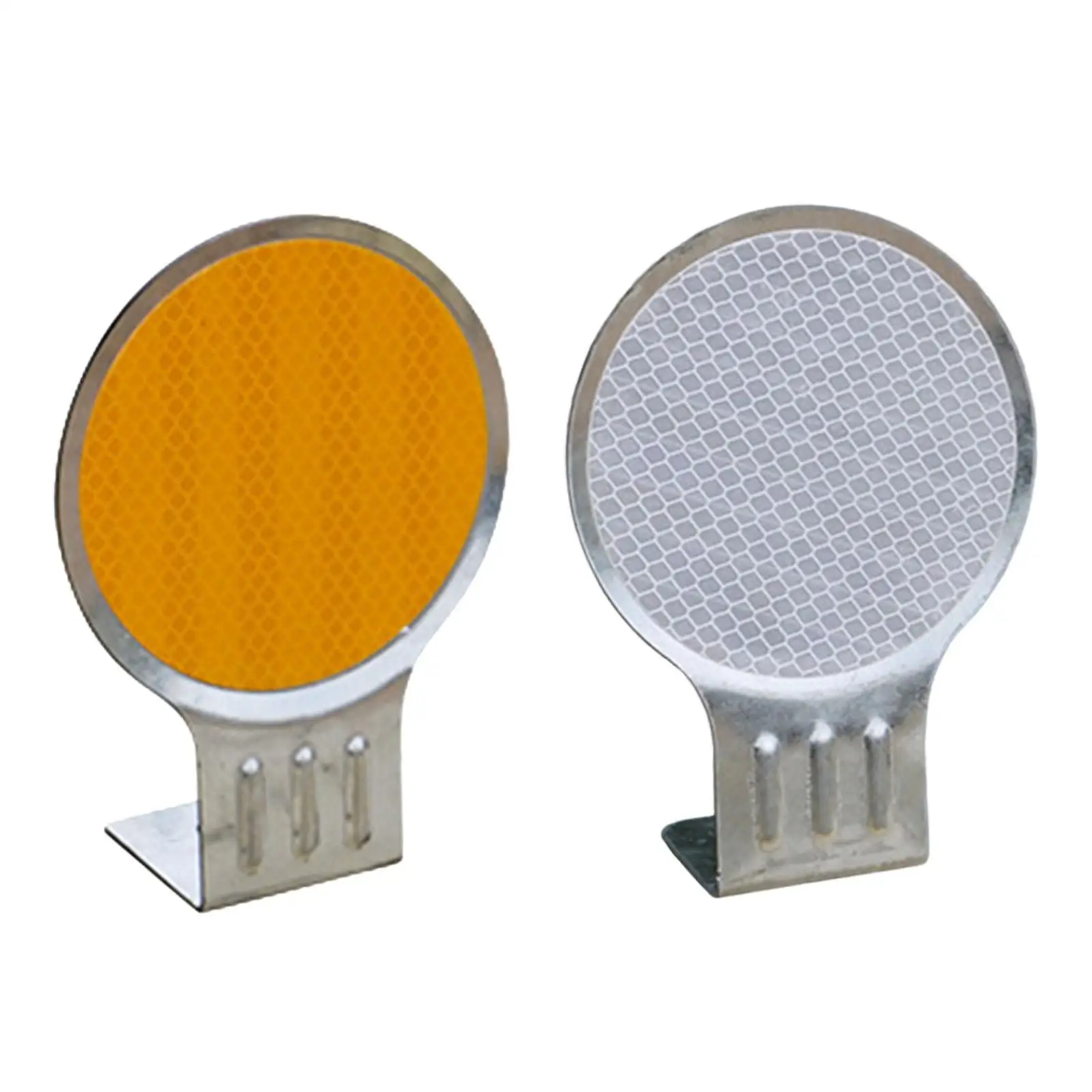 Reflective Driveway Marker High Visibility Round Safety Marker Pavement Sign for Parking Traffic Outdoor Parking Lot Emergency