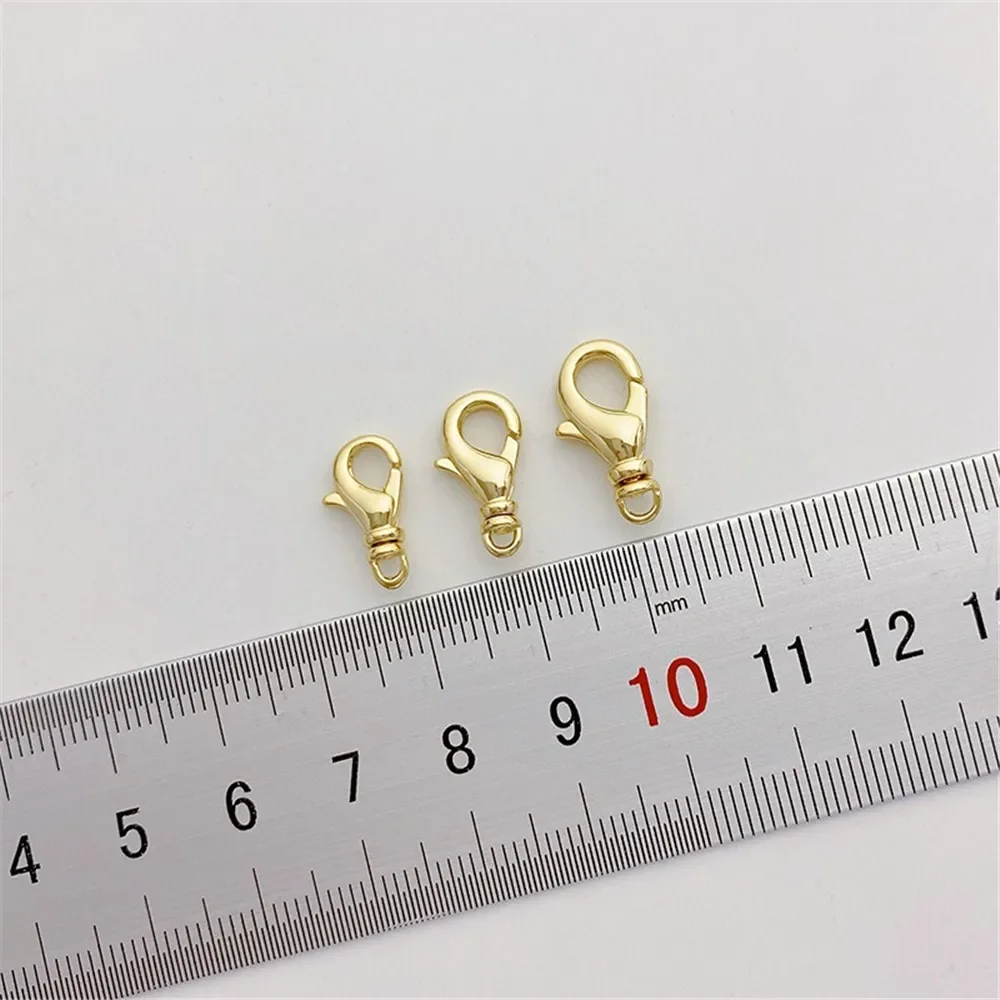 

14K Gold-Color Swivel Swivel Buckle Lobster Buckle DIY Bracelet Necklace Finishing Connection Spring Buckle Accessories Materia