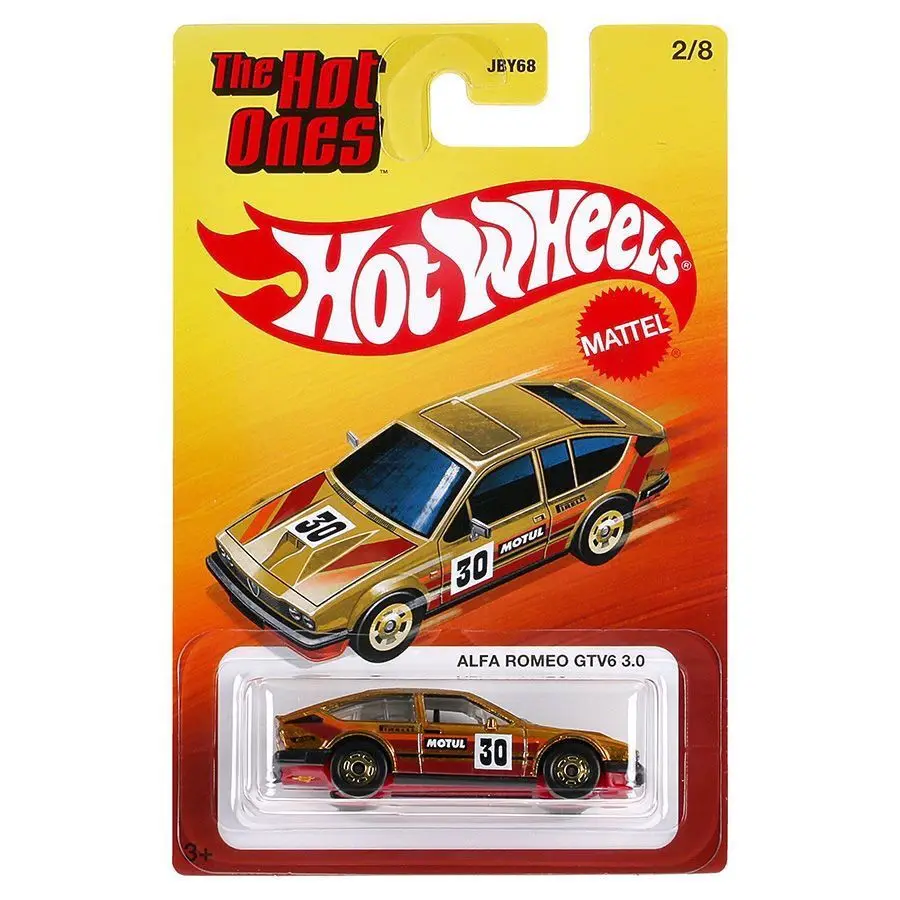 New Hot Wheels The Hot Ones Mix 2 Volkswagen Alfa Romeo Ford Bmw Lamborghini Toyota Camaro Honda 1:64 Diecast Alloy Car Gift Toy
