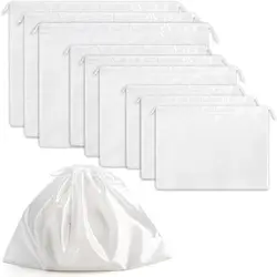 New Reusable Silky Satin Dust Bags Handbag Large Capacity Drawstring Bag Shoes Clothing Storage Dust-Proof Pouch