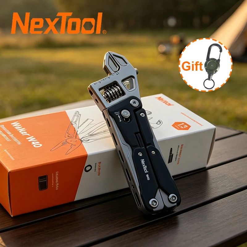 cle-a-cliquet-reglable-nextool-w4-outil-multifonction-11-en-1-pince-pliante-tournevis-outils-de-reparation-d'urgence-pour-le-camping-en-plein-air