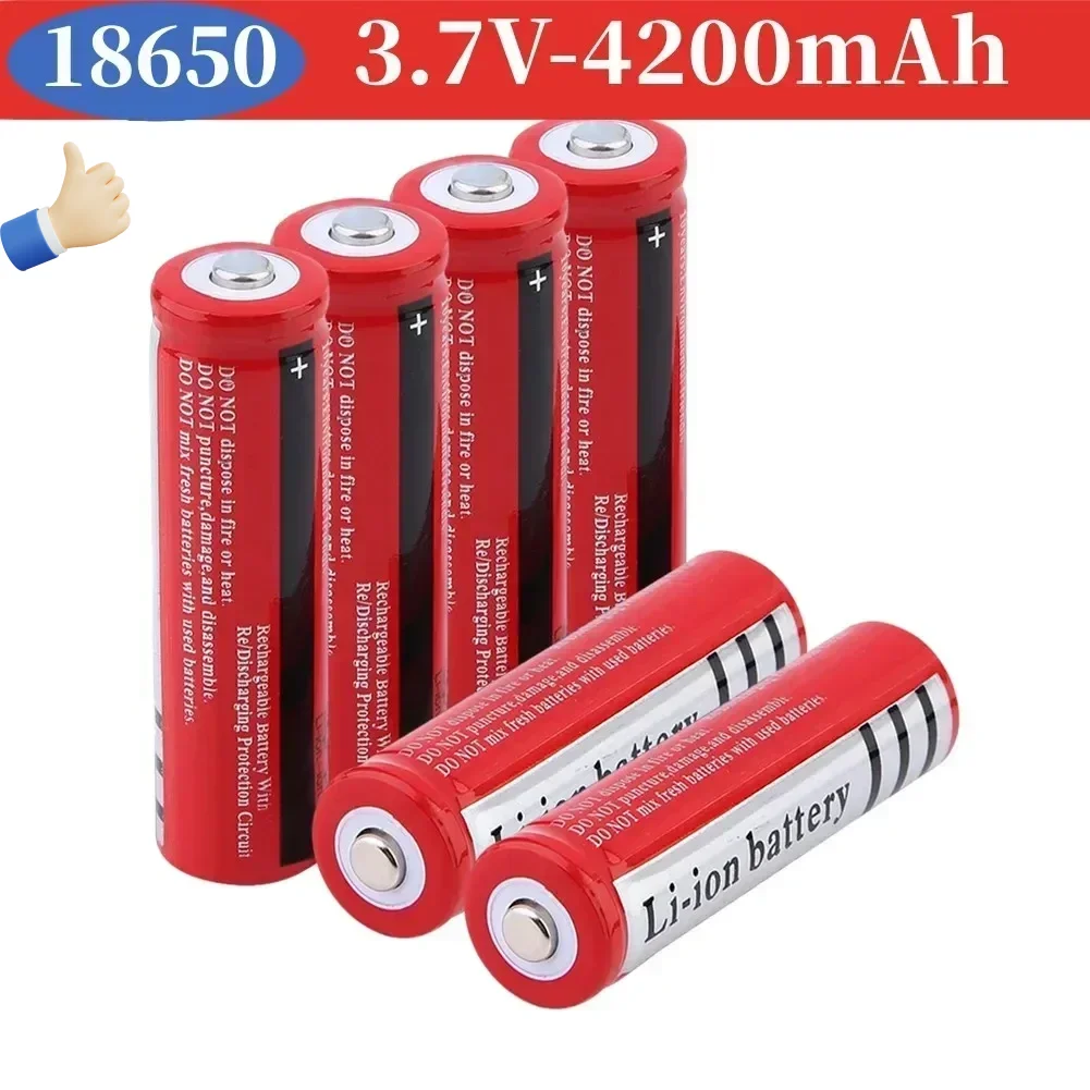 

2024NEW Bestselling 18650Battery BRC18650 3.7V 4200MAH Li Ion Rechargeable Battery Suitable for Toy Models, Shavers Screwdriver