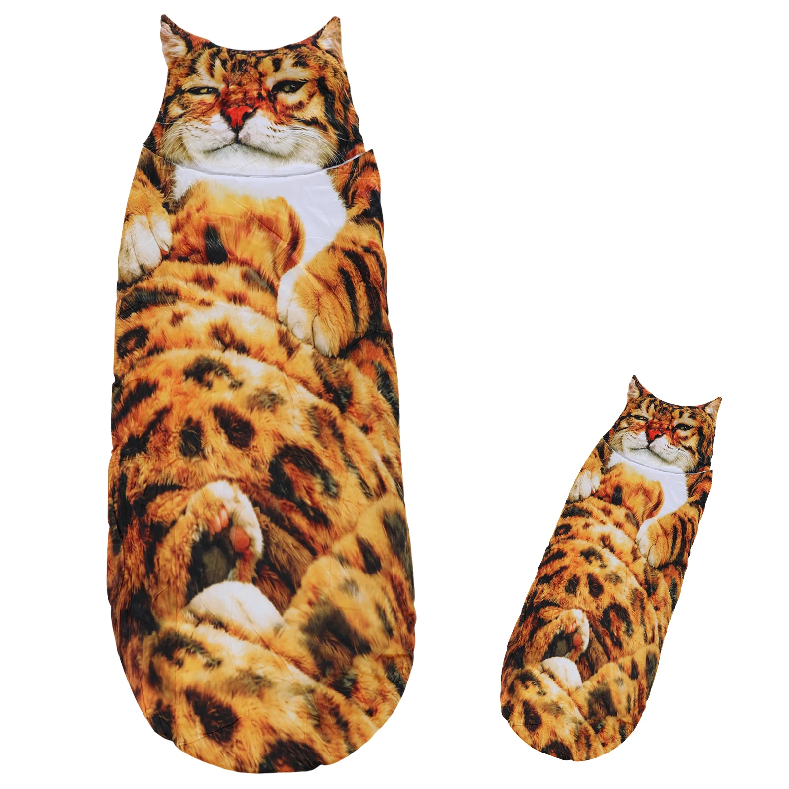 Giant Animal Sleeping Bag Comfortable Soft Animal Envelope Blanket Cute Cat Envelope Sleeping Bag for Adults Winter Outdoor Use