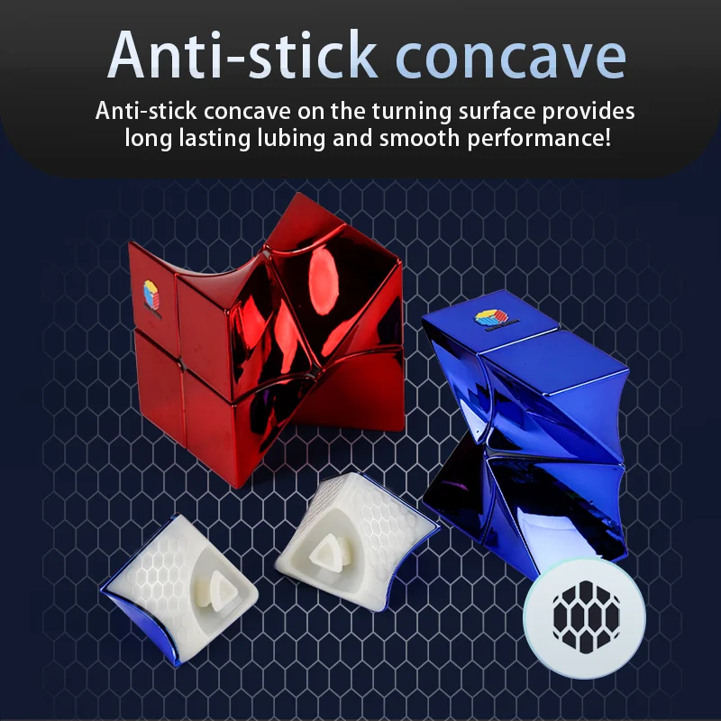 DianSheng Twisted 2x2 Puzzle Artwork Magic Cube Speed ​​Cube Strange Shape Puzzle Stickerless Cube Puzzle Toys ของขวัญเด็ก