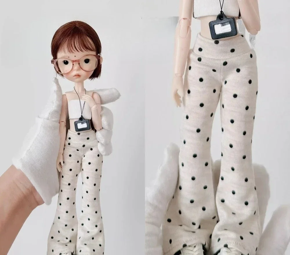 Bell-Bottom-Hosen, geraffte Hosen, gepunktete Hosen, Knospenrock, Kleidung, Modell für Blythe/ob22 Body, weibliche Actionfiguren, Zubehör – Detail 11