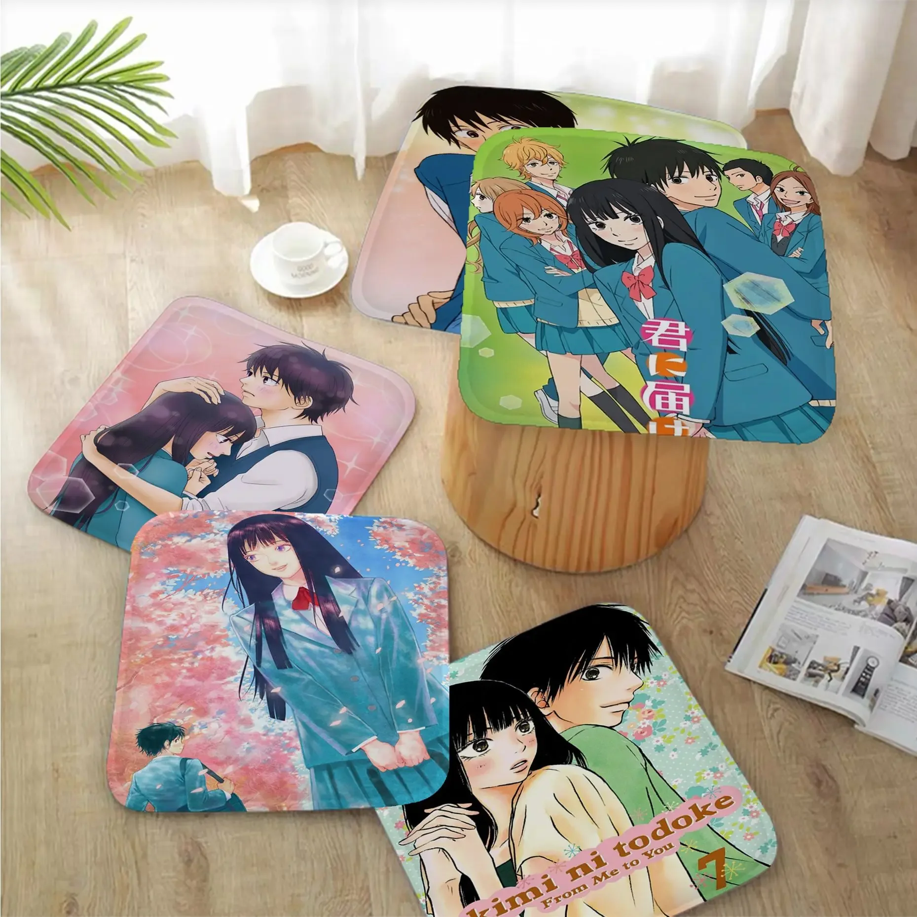 

Kimi Ni Todoke Anime Tie Rope Meditation Cushion Stool Pad Dining Chair Tatami Seat Cushion Anti-Slip Sofa Cushion