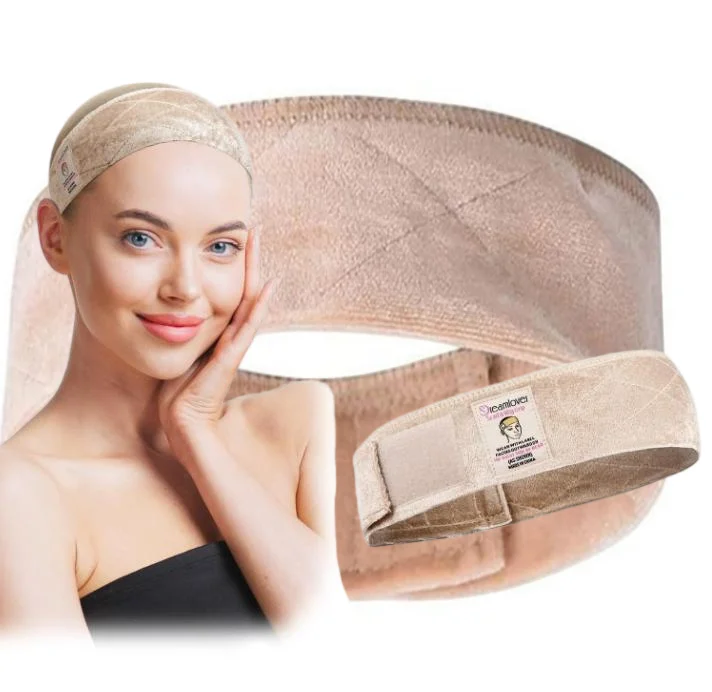 

1 PCS Wide Wig Grip Band for Lace Front Wigs, Velvet Wig Grip Band with Adjustable Hook & Loop Fastener, Nude, 1 Pieces