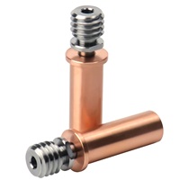 3D Printer Part V5 AC Upgrade Titanium & Copper Bi-Metal Heat Break Throat For Anycubic Mega S/Vyper/Mega Pro 1.75MM Filament