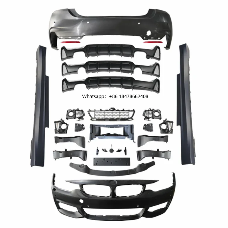 2026 New Style Car Bumper F32 F36 Body Kit MT Style Front Bumper Lip Fender Rear Side Skirts for  4 Series 428i Accessories
