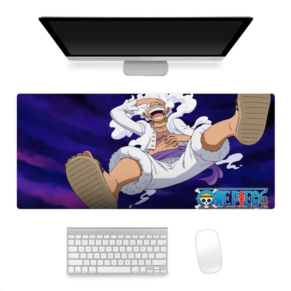 Bilibili alas mouse Anti selip model Anime O-ONE Luffy Gear 5 Mousepad kantor besar kecil tikar PC Keyboard komputer matras karet antiselip