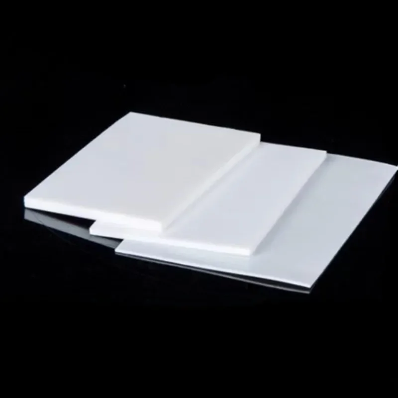 0.3~10mm Thick High Temperature Resistant PTFE Sheet Plate PTFE Board Block Polytef Plate Anti-Corrosion Customized