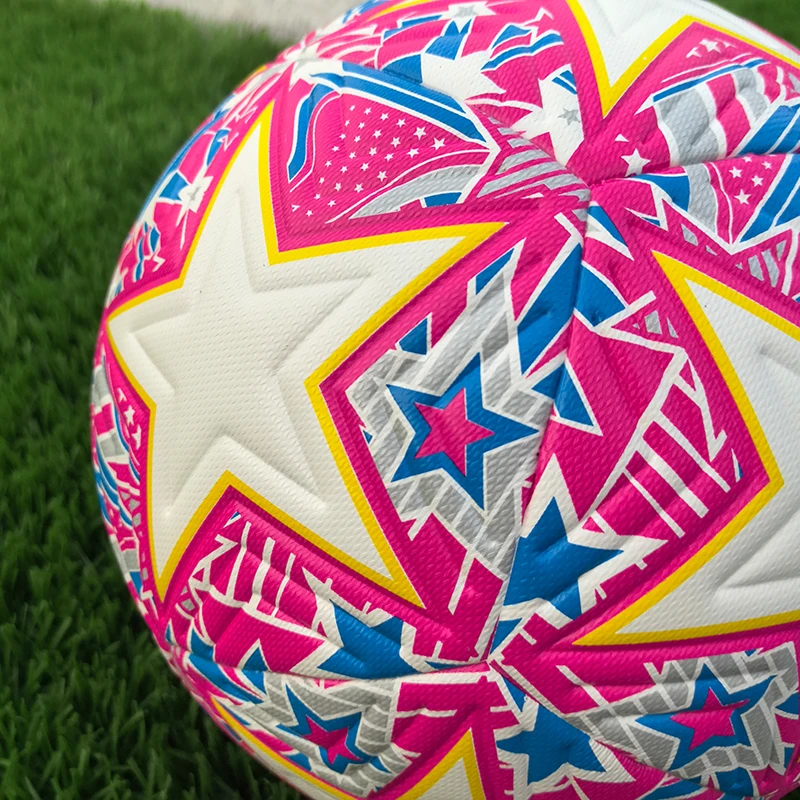 Pallone da calcio taglia 5, pallone ufficiale economico per allenamento all'aperto per adulti, alta elasticità, resistenza all'usura, tecnologia incollata termicamente