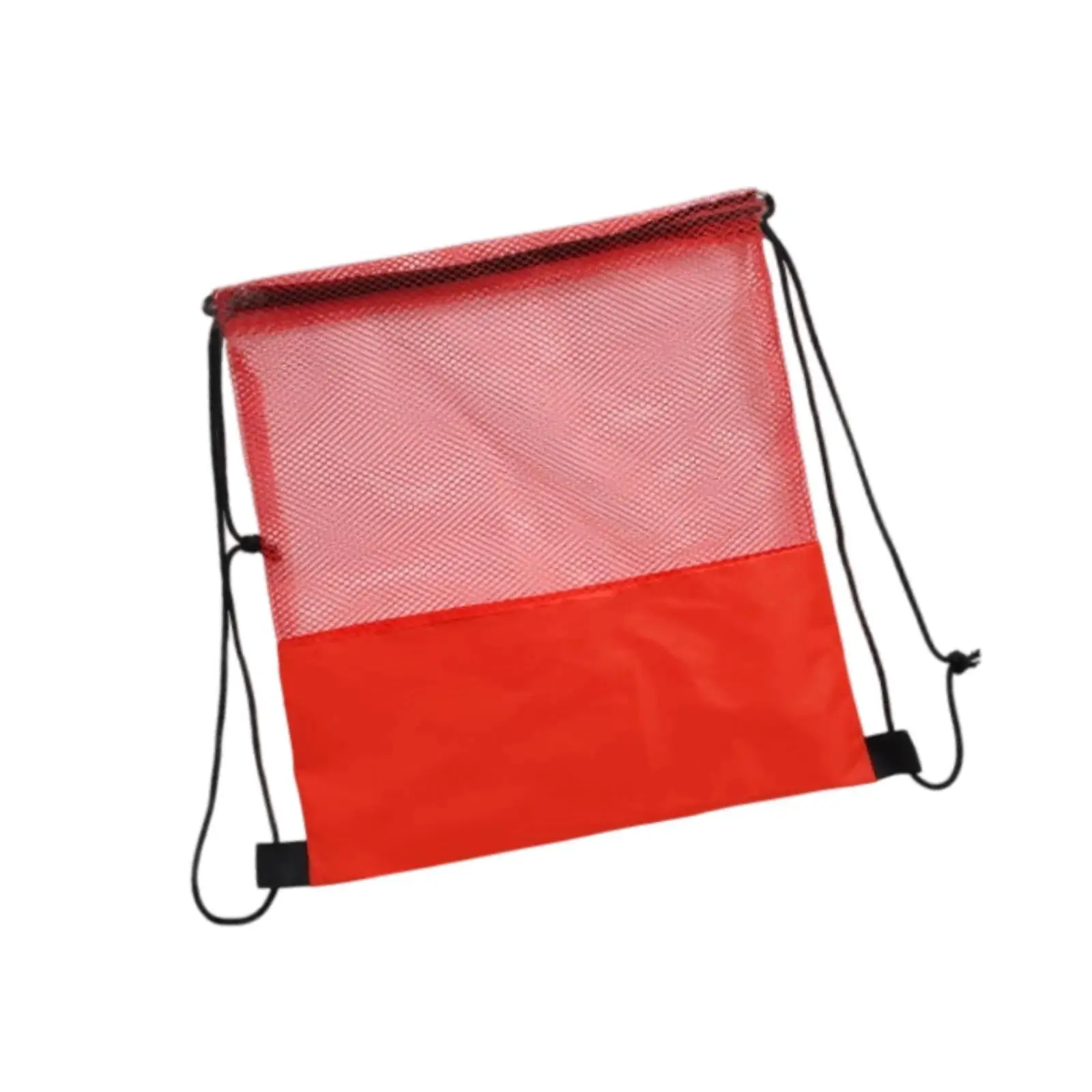 Oxford Cloth Basketball Sackpack Sturdy Drawstring Mesh Ball Holder Bag for Gym Biking Walking Outdoor Practice