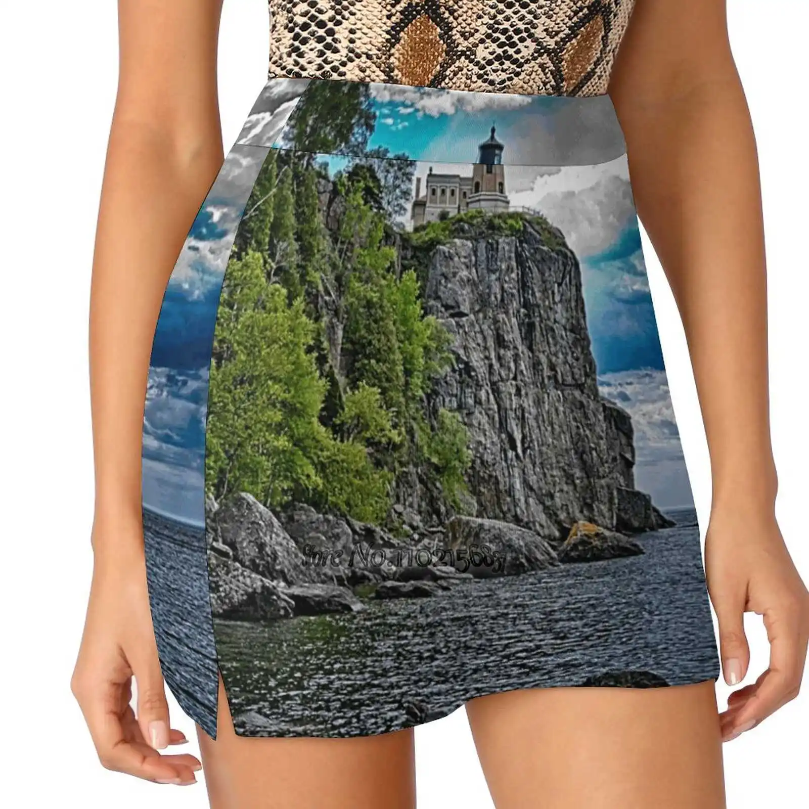 

Женская теннисная юбка-трапеция с карманами для телефона