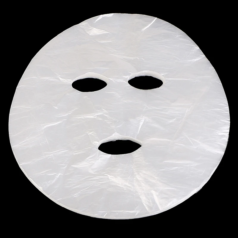 100/200 Stück Natürliche Einweg-Plastikfolie Schönheits- und Gesundheitswerkzeug Hautpflege Vollgesichts-Reinigungsmaske Einweg-Papiermasken – Detail 4
