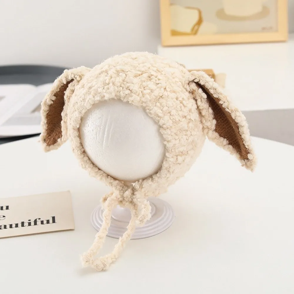 

New Cute Long Ear Ear Protection Hat Windproof Thickned Warm Hat Photography Props Baby