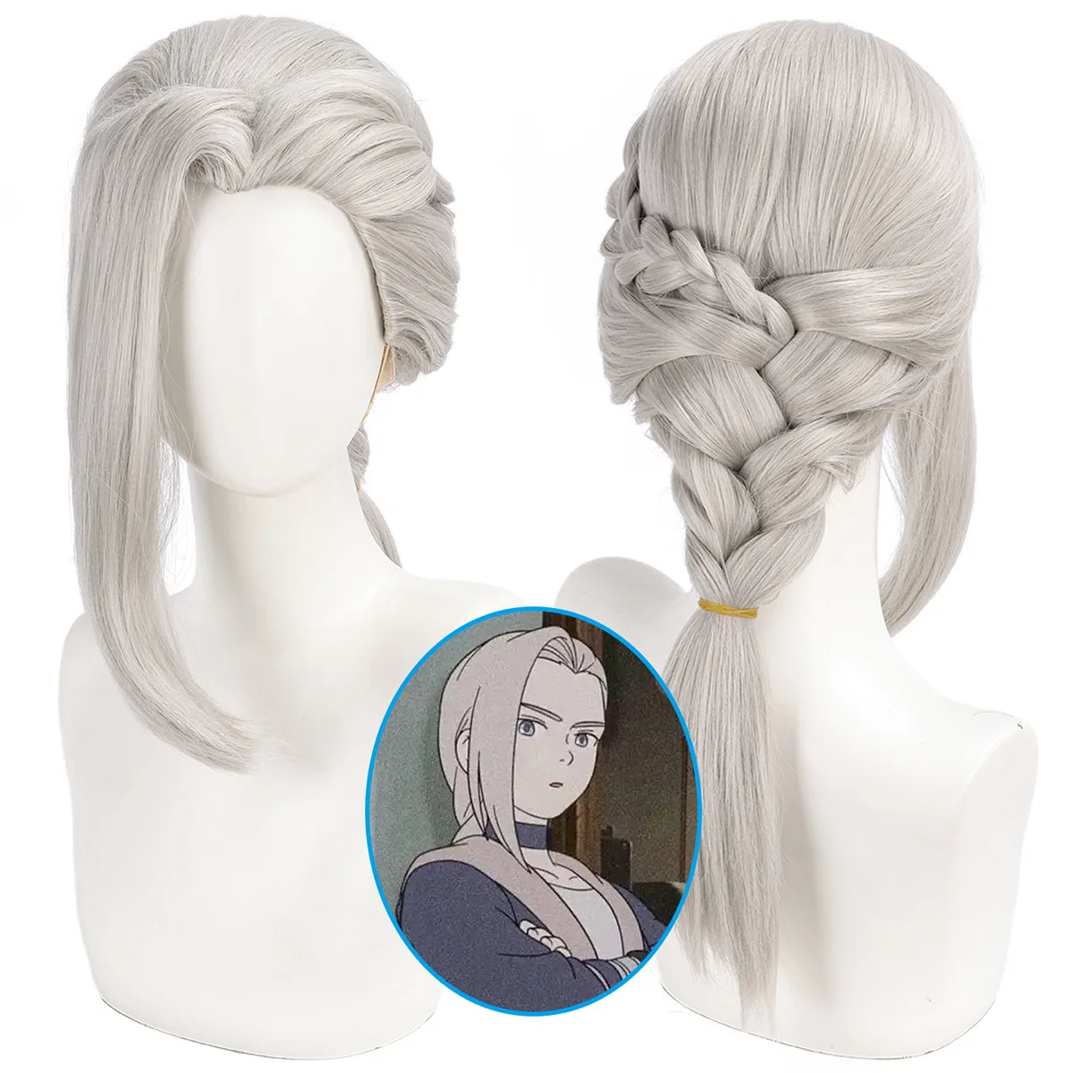 Synthetic Cosplay Wig for Sister-Leading Role Inspired, Anime Mantis Wolf Tail, Layered Spiked Top, Party Costume Fiber