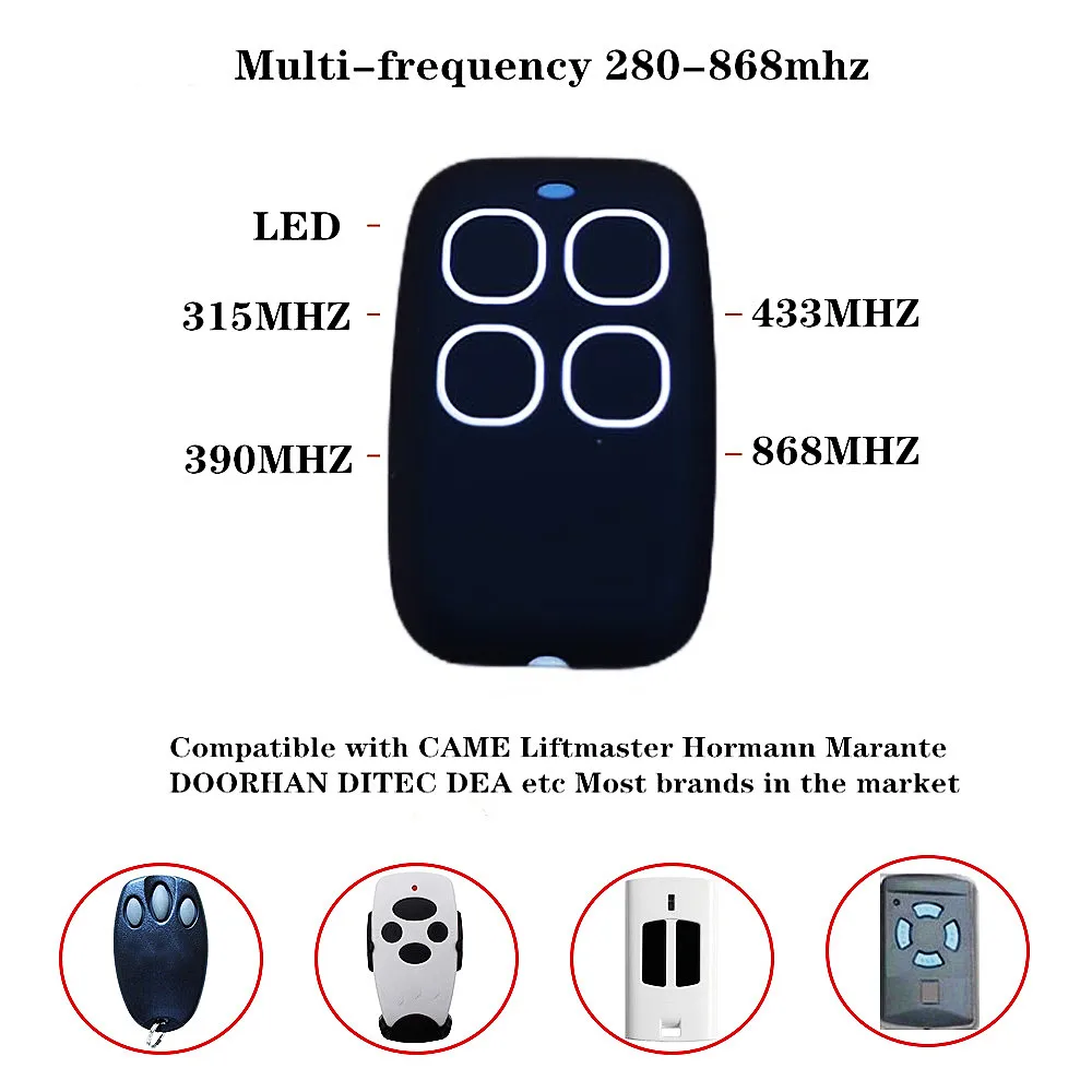 hot selling Multi-frequency 260-868mhz Control 433,92mhz Duplicator rolling code & fixed code Remote Control