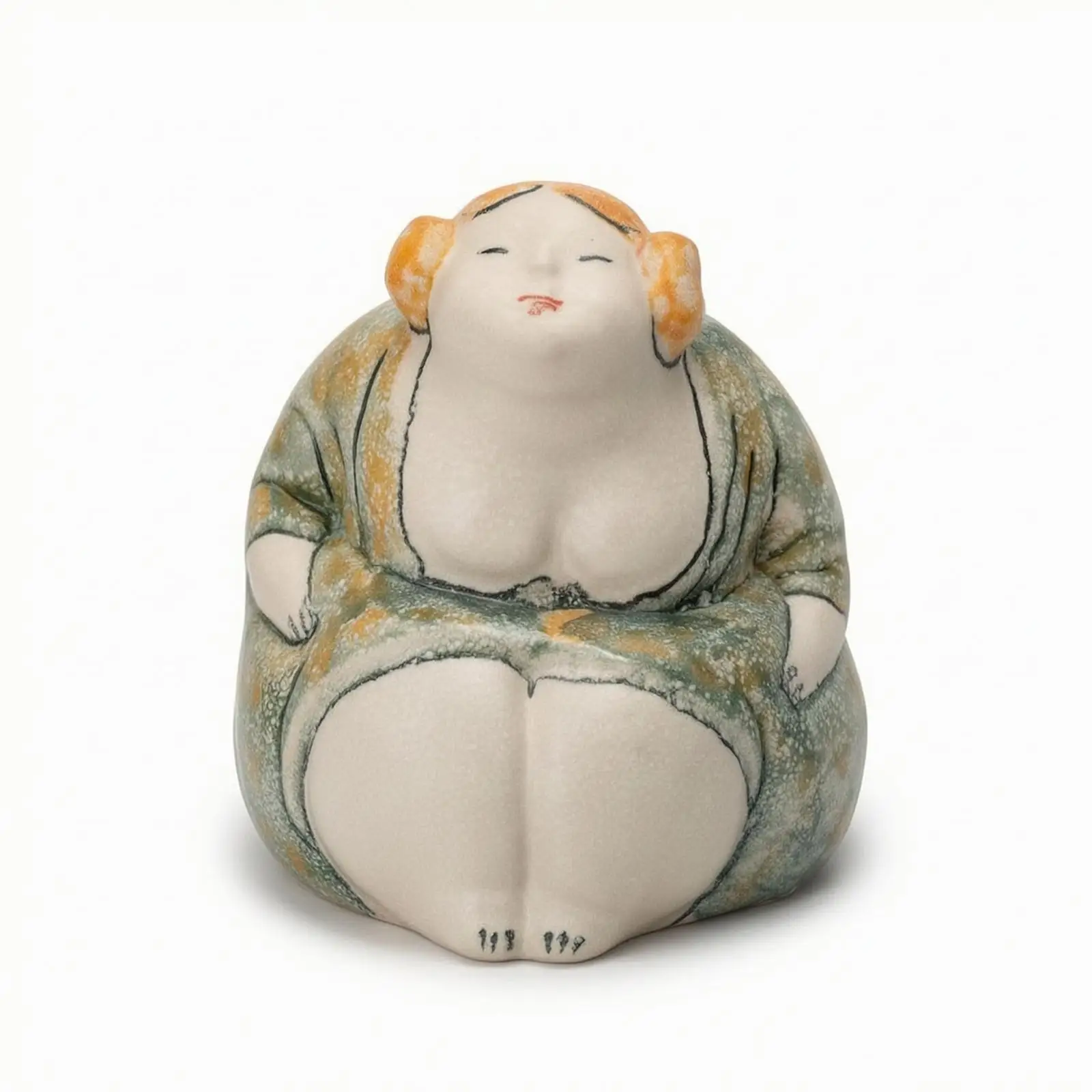 Ceramic Figurine Graceful Girl Figurine Modern for Shelf, Art Collectors