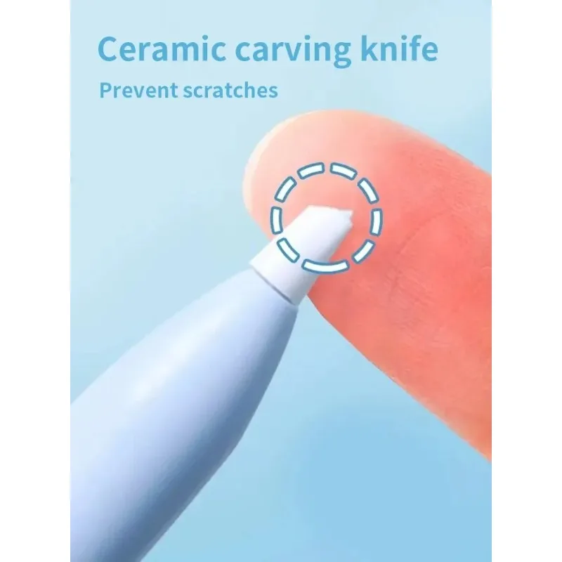 1 قطعة مقص صغير محمول الة قطع الورق سكين 2 في 1 متعدد الوظائف جيب القلم شكل سكرابوكينغ نحت قطع أدوات الرسم #3