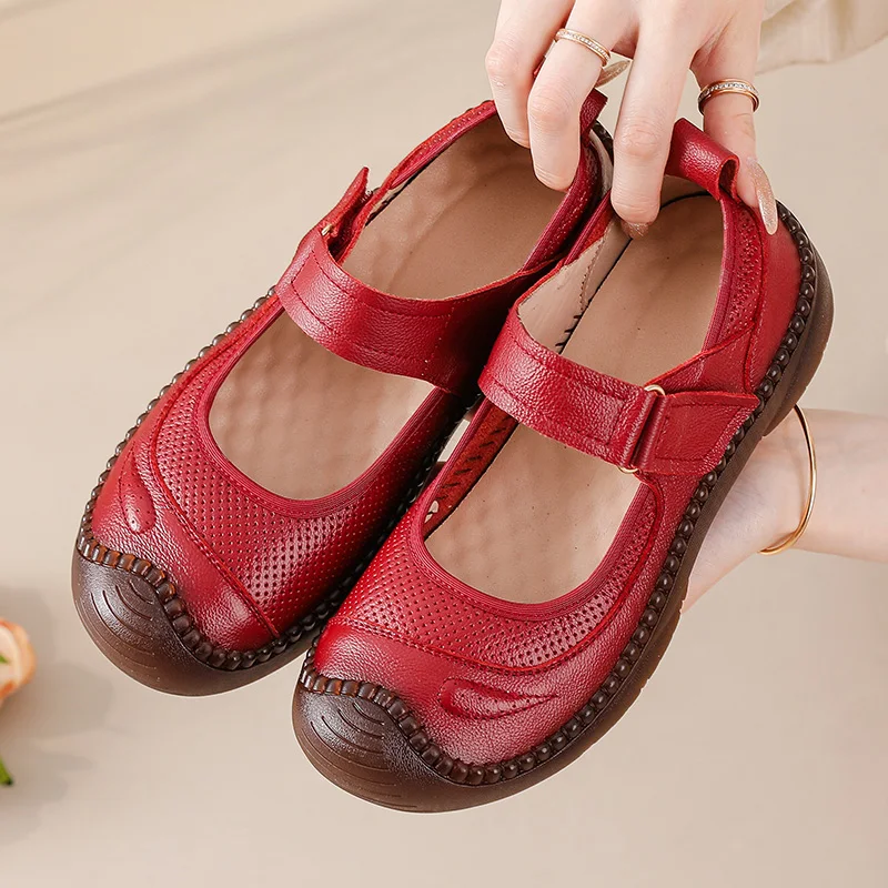 Süße Kawaii Lolita Mary Janes JK Schuhe Damen Kunstleder Kleine Schleife Herz Metallschnalle Flache Schuhe Studentinnen Flache Uniformschuhe – Detail 35