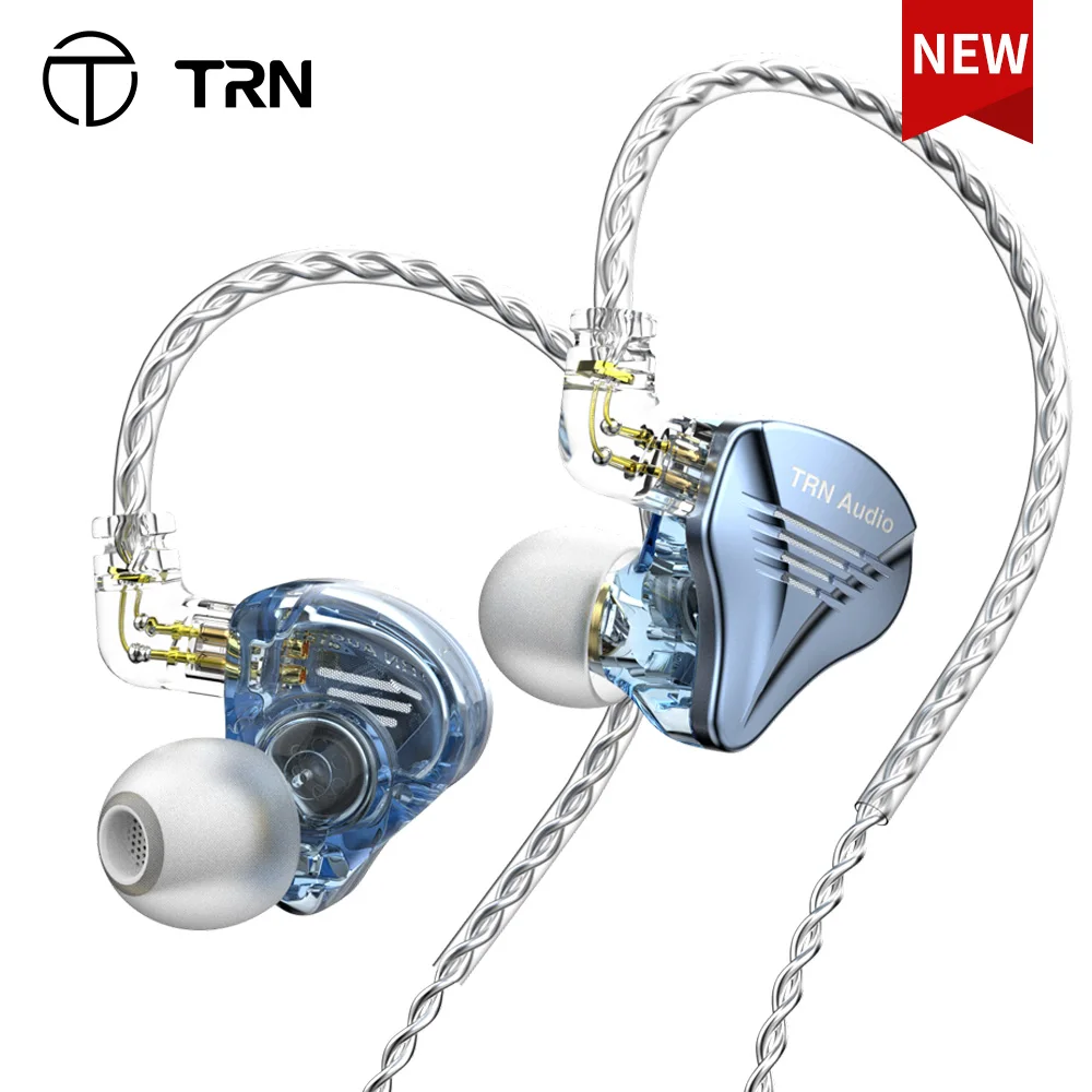 NEW TRN TA2 3 Driver Units In Ear Earphone Hybird Headphone HIFI DJ Monitor Earphone Earbuds With QDC Cable TRN BT30 EMA KZ CS2