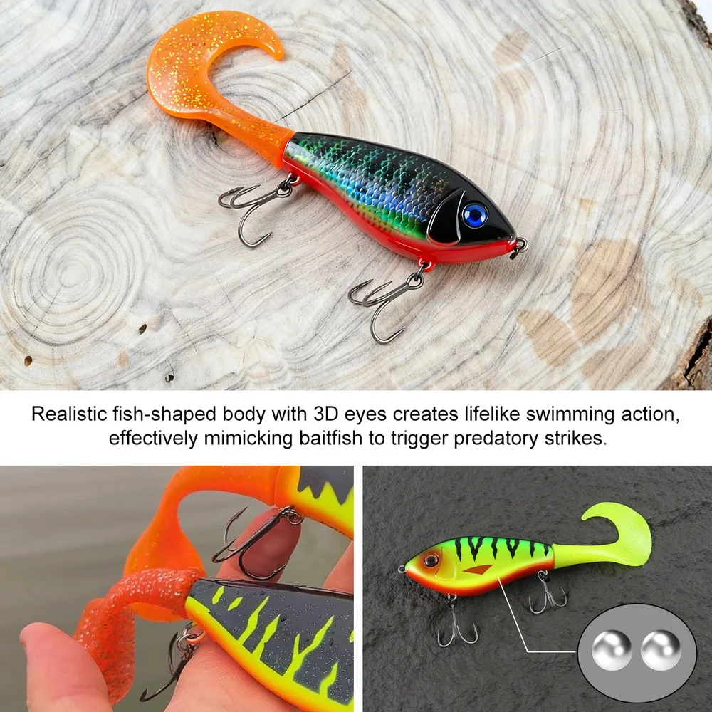isca-artificial-plastica-de-10cm-e-72g-com-cauda-dupla-jerkbait-realista-para-pesca-de-predadores-em-Agua-doce-e-salgada