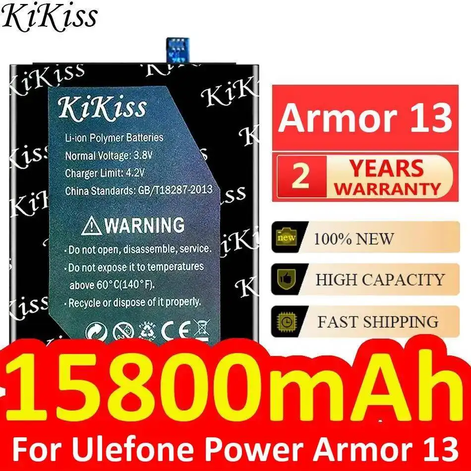 

Reliable Replacement For Ulefone Power Armor 13 Mobile Phone Battery 15800mAh