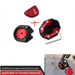 For Yamha Kickstand Side Stand Extension Pad Enlarger Plate Yamaha NMAX 155 AEROX155 Nvx155 NMAX 125 Nmax 155 Nmax Accessories