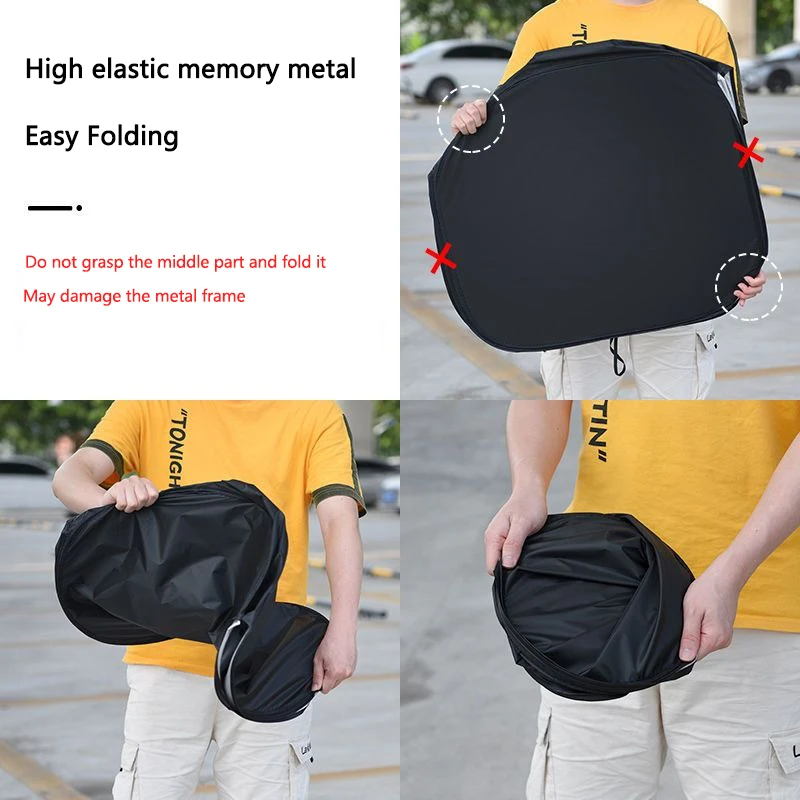 Keyring LOGO Windshield Sunshade Cover Sun Visor UV Protector Auto Accessories For Jaguar F-PACE XJ XE XF XJ F-TYPE E-PACE view 5