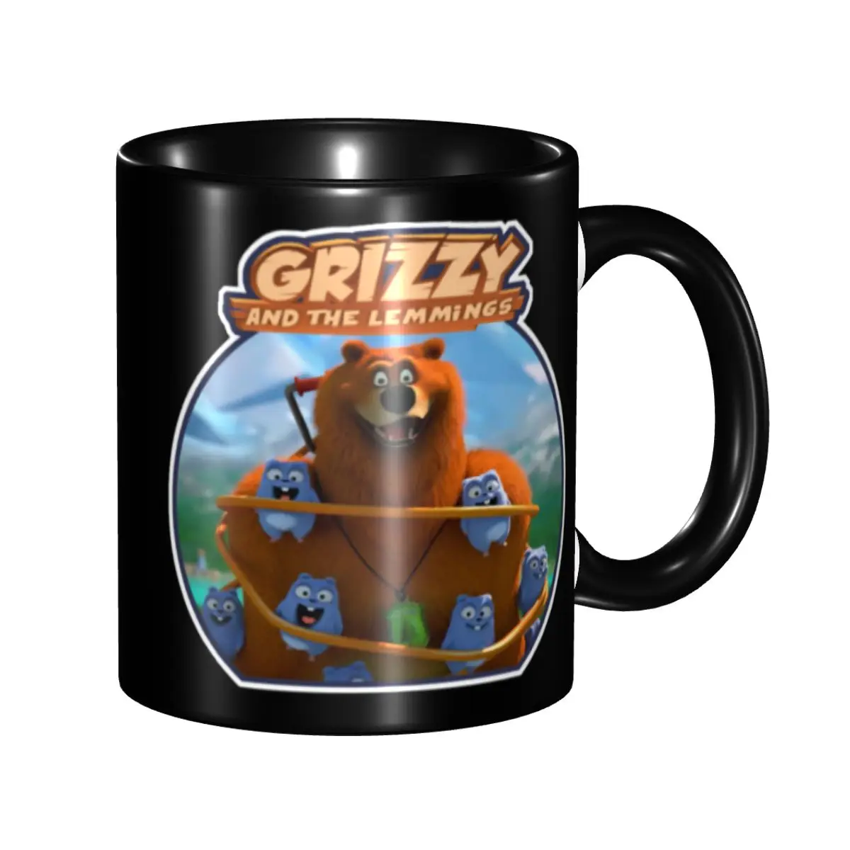 

Мультяшная кружка Happy Lemmings Tabodi And Grizzy, индивидуальная керамическая кружка для кофе, креативный подарок