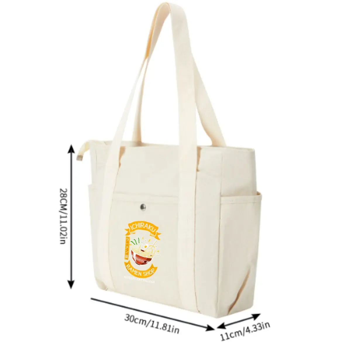 Ichiraku Ramen Shop Lightweight Single Shoulder Bag with Multiple Pockets for Student Class