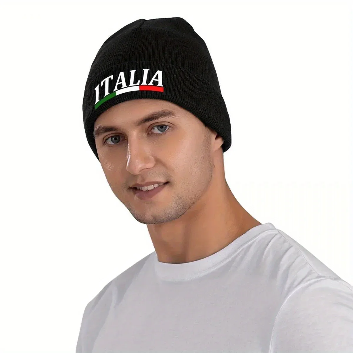 2026 Custom Italy Flag Bonnet Hats Street Knit Hat For Women Men Winter Warm Italian Proud Skullies Beanies Caps