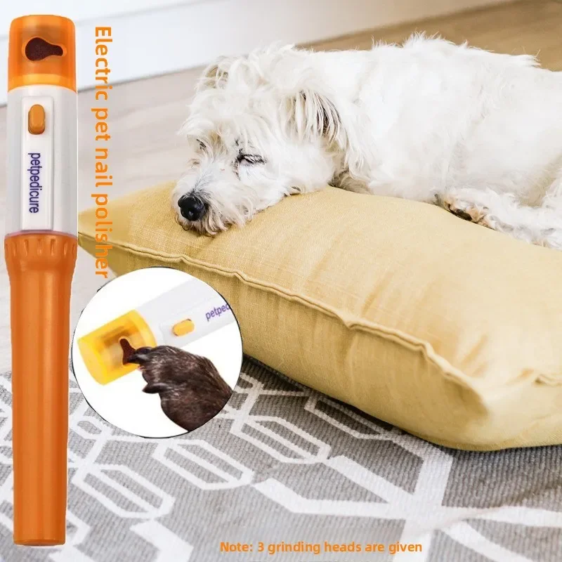 

1PCS Pet Nail Clipper Polisher Electric Claw Sharpener Cat Dog Finger Paws Automatic Grind Trimming Grooming Tools Pet Supplies
