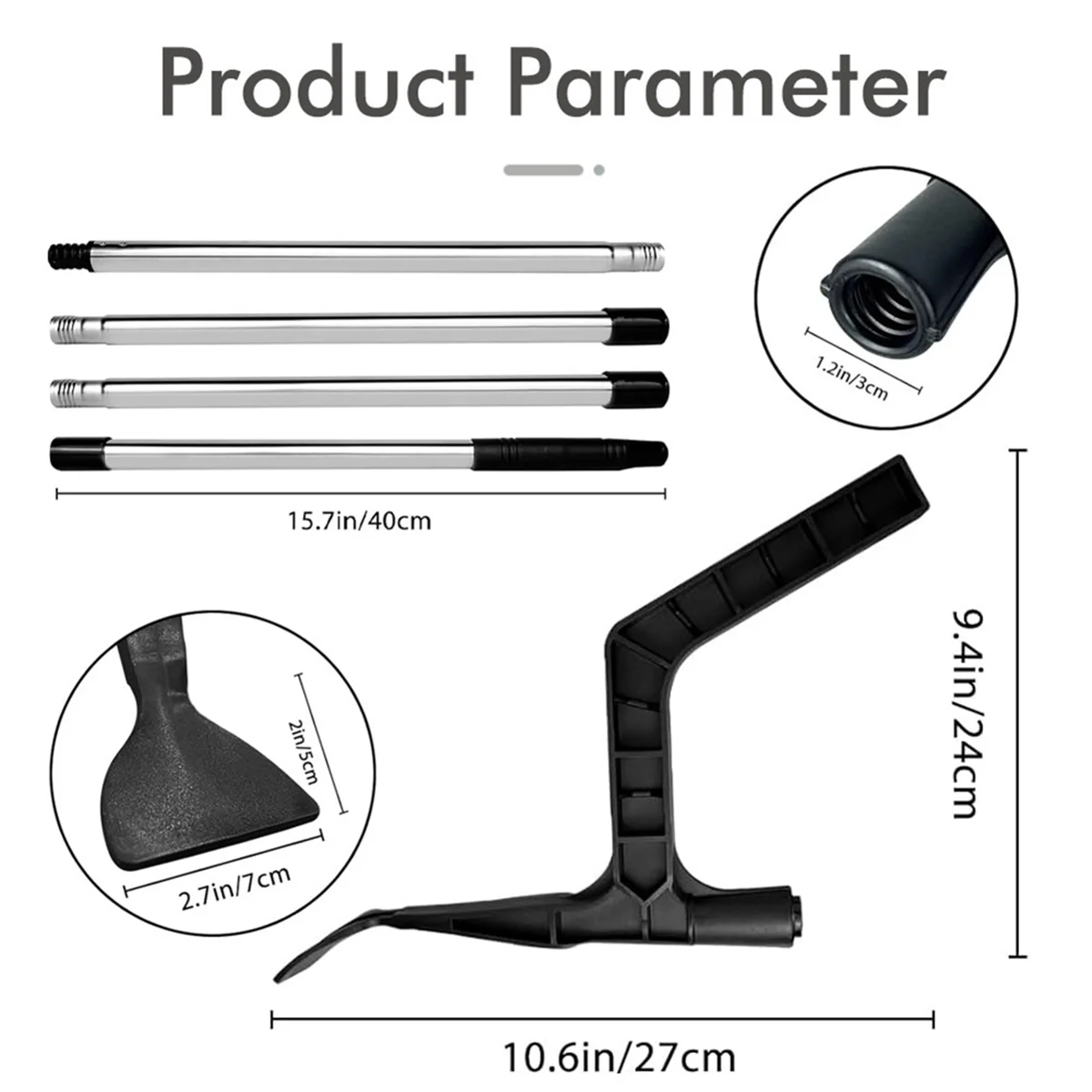 

Gutter Cleaner Leaf Cleaning Tool the Gutter Tool Eaves Drain Tool Telescopic Pole to Remove Leaves and Debris