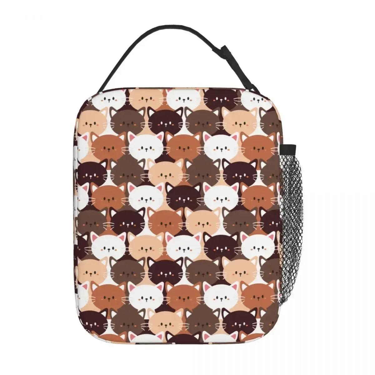 

Insulated Lunch Tote Bag Seamless Cute Cartoon Cat Accessories Lunch Container New Thermal Cooler Lunch Box For Picnic