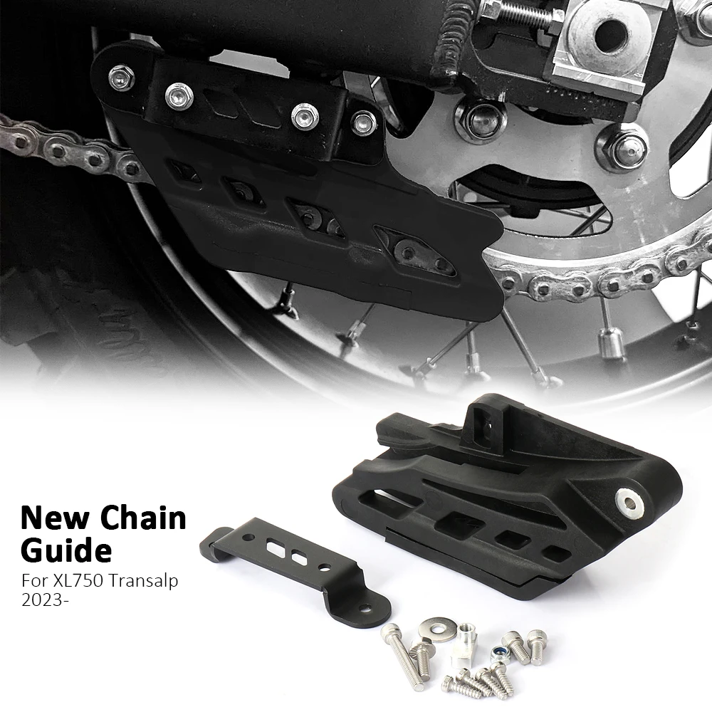 

XL 750 TRANSALP Motorcycle Chain Guide Guard Rear Sprocket Cover Black For Honda XL750 Transalp 2023 2024