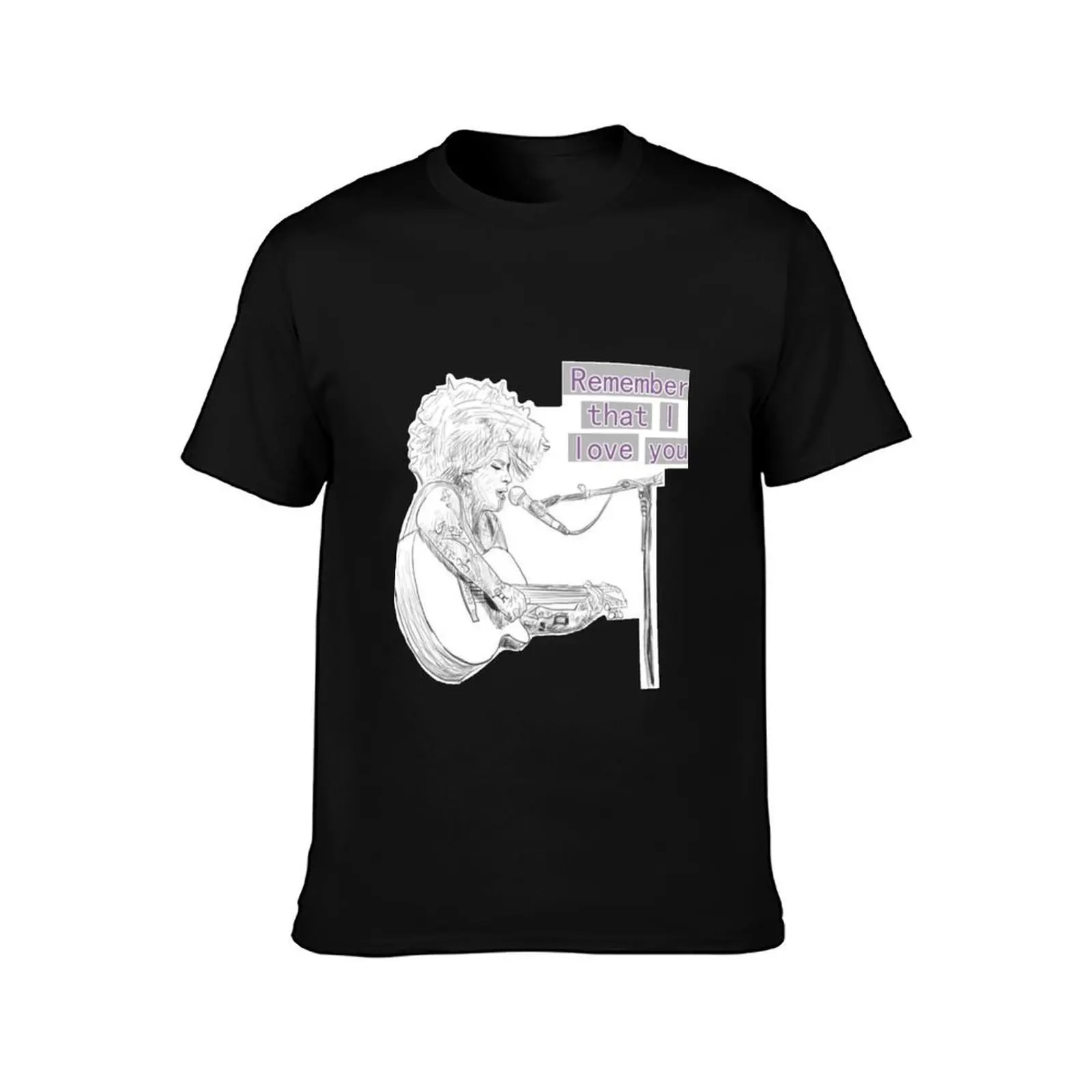 Kimya Dawson- Remember that I love you T-Shirt Summer Casual Cotton Tee Oversized Streetwear Tops Vintage Graphic Print