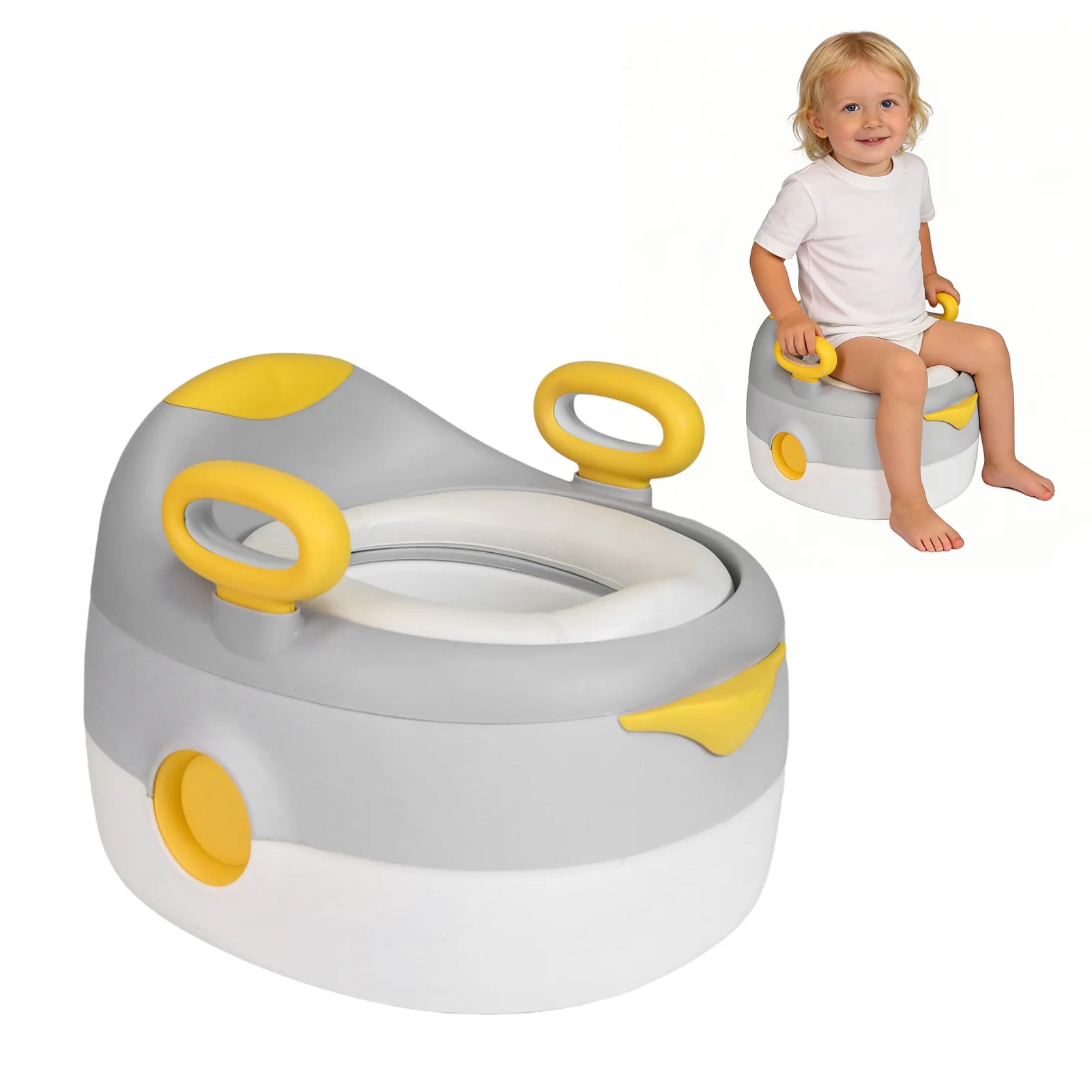 Siège Réducteur de Toilettes pour Enfants - Siège Rembourré avec Tabouret pour Garçons et Filles de 1 à 6 Ans - Idéal Maison et Voyage