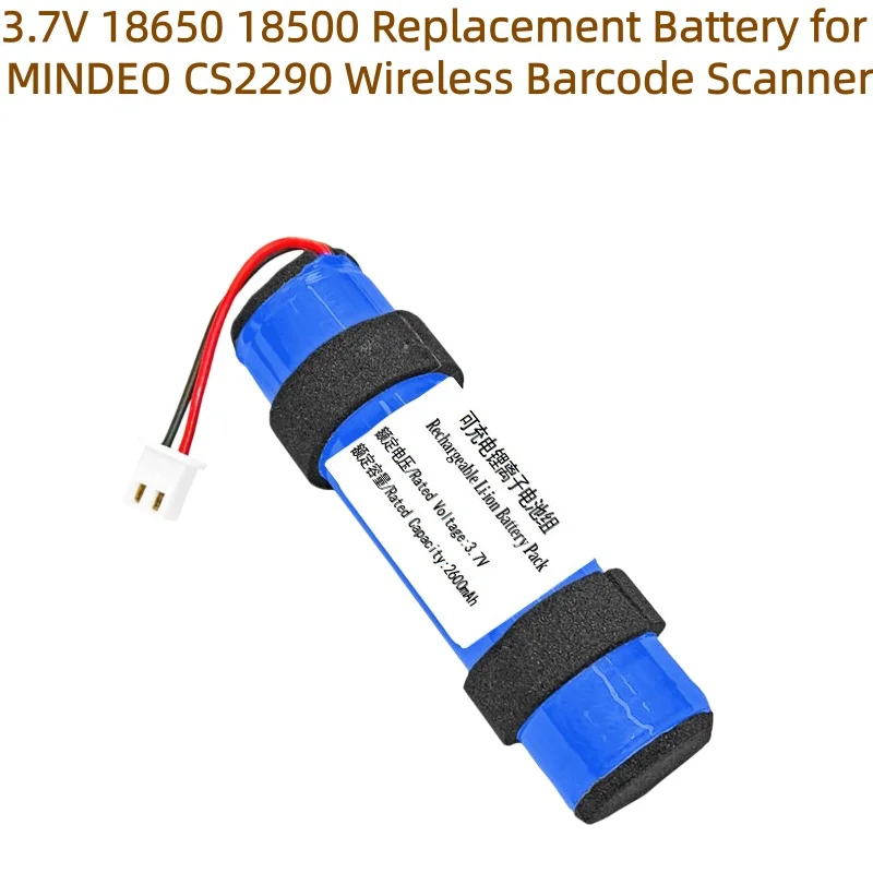 3.7V 18650 Li-ion Replacement Battery for MINDEO CS2290 CS3300 Wireless Barcode Scanner