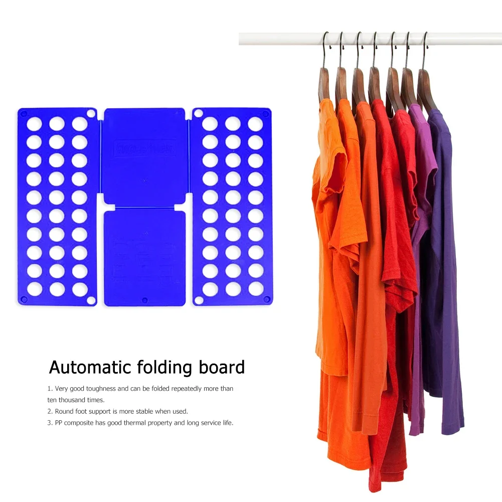 Perforated Board Clothes Shirts Bender Plastic Folding Board T Shirts Folder Board for Closet Cabinet Organizer Bathroom Storage