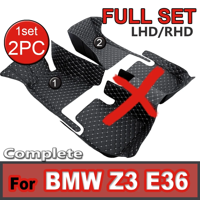 Car Floor Mat For BMW Z3 E36 7 8 1995~2002 2seat Roadster Dirt-resistant Rug Car Mats Full Set Cover Floors Car Accessories 2000